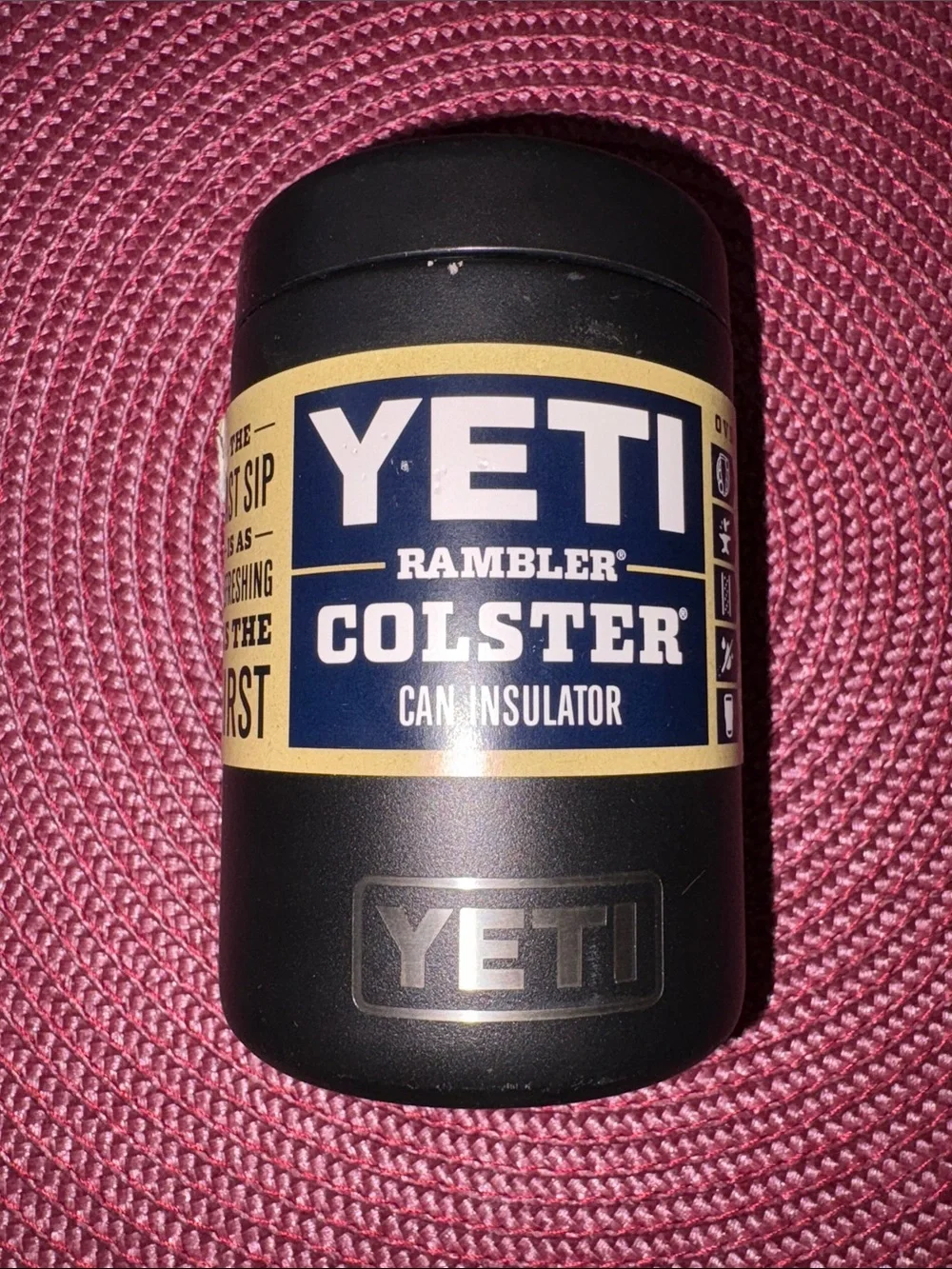 YETI Rambler Colster Black Can Insulator